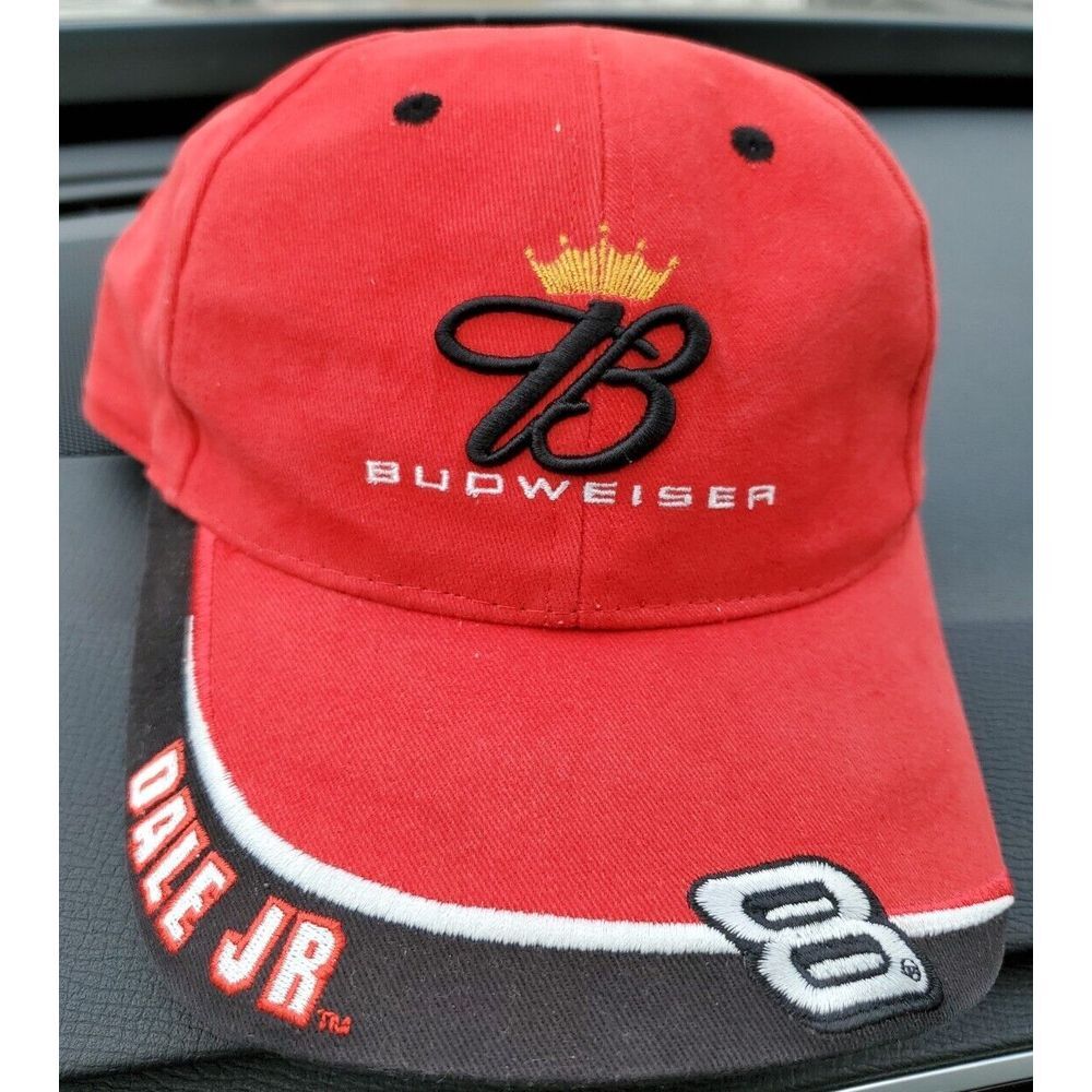 Men's Dale Earnhardt Jr #8 Vintage Budweiser NASCAR Hat One Size‎ Fits All